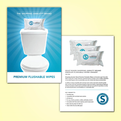 Premium Flushable Wipes Postcard v2