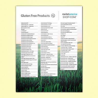 Gluten Free Products Flyer