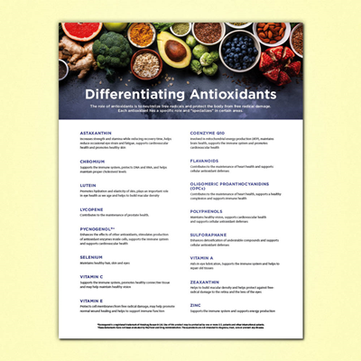 Differentiating Antioxidants Flyer