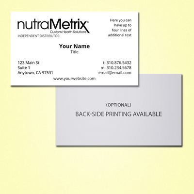 nutraMetrix Business Card (Design 1)