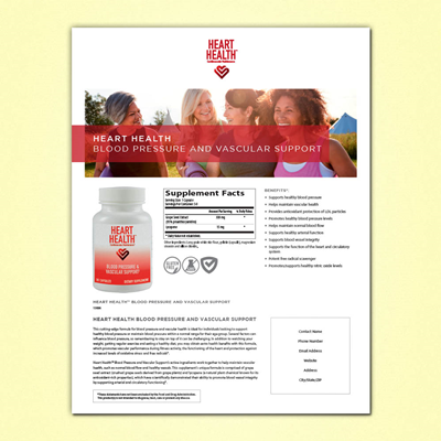 Heart Health Product Flyer