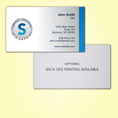 Convert Spending Into Earning Business Card (Design 1)