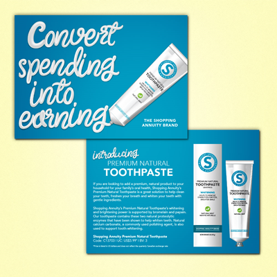 Convert Spending Into Earning Postcard